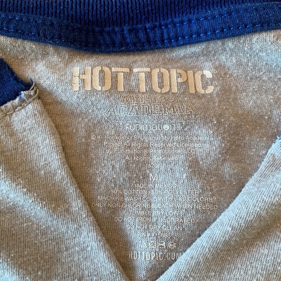 Hot Topic My Hero Academia School Shirt - Three Quarter Sleeve - Picture 2 of 2